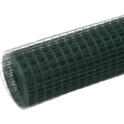 Kanaverkko 19x19mm galvanoitu teräs 10x0.5m vihreä