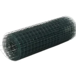Kanaverkko 16x16mm galvanoitu teräs 25x0.5m vihreä
