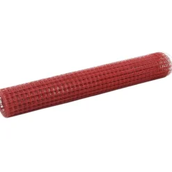 Kanaverkko 16x16mm teräs PVC pinnoitteella 25x1m punainen
