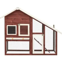 Kaninkoppi mokka ja valkoinen 140x63x120 cm täysi mänty