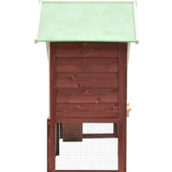 Kaninkoppi mokka ja valkoinen 140x63x120 cm täysi mänty