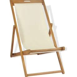 Kansituoli tiikki 56x105x96 cm kerma