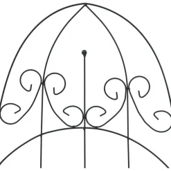 Kasvitelineet 3 kpl musta 40x100 cm rauta