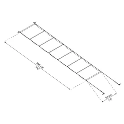 Kattokaihtimet Palram-Canopia Feria 3 x 4,3 m terassikatokseen valkoinen