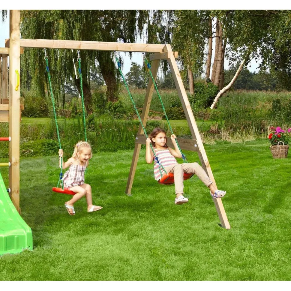 Keinumoduuli leikkitorniin Jungle Gym Swing Module Xtra sis. puutavaran