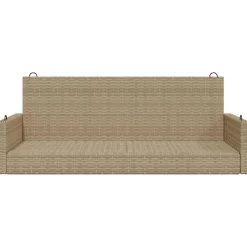 Keinupenkki musta polyrottinki 119x56x48 cm (65625)