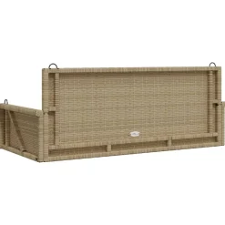 Keinupenkki musta polyrottinki 119x56x48 cm (65625)