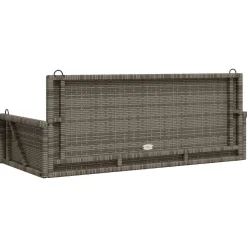 Keinupenkki musta polyrottinki 119x56x48 cm (65625)