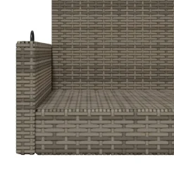 Keinupenkki musta polyrottinki 119x56x48 cm (65625)