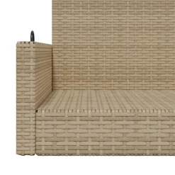 Keinupenkki musta polyrottinki 119x56x48 cm (65625)