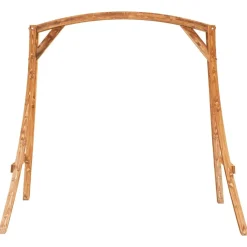Keinuteline tiikkiviimeistelty täysi taivutettu puu (13934)