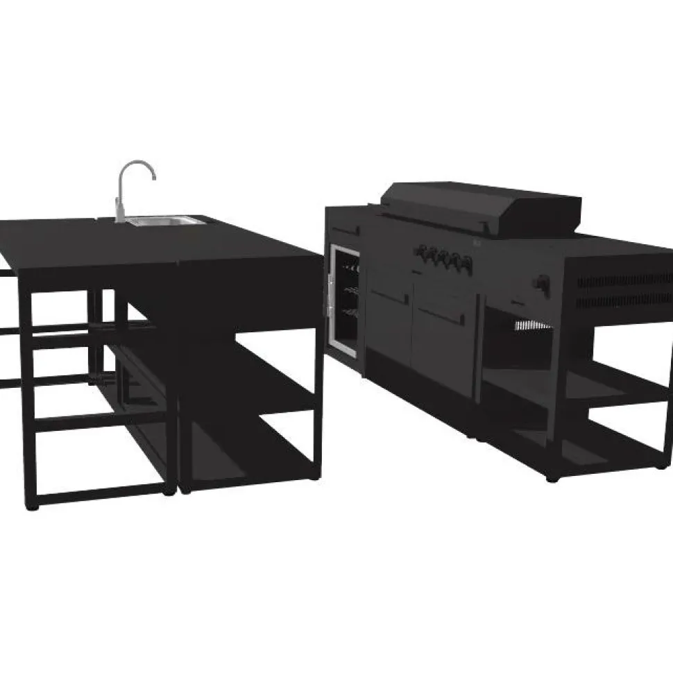 Kesäkeittiö Myoutdoorkitchen Nordic Line Aarhus, musta