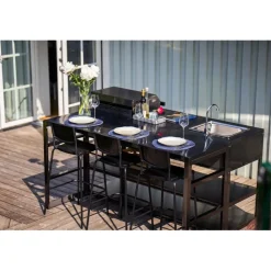 Kesäkeittiö Myoutdoorkitchen Nordic Line Stavanger, musta