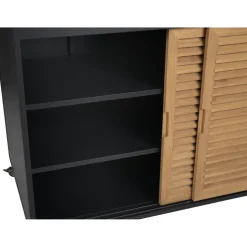 Kesäkeittiön allasmoduuli Brafab Fornax, 140x74cm, musta/tiikki