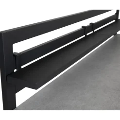 Kesäkeittiön allasmoduuli Brafab Fornax, 140x74cm, musta/tiikki