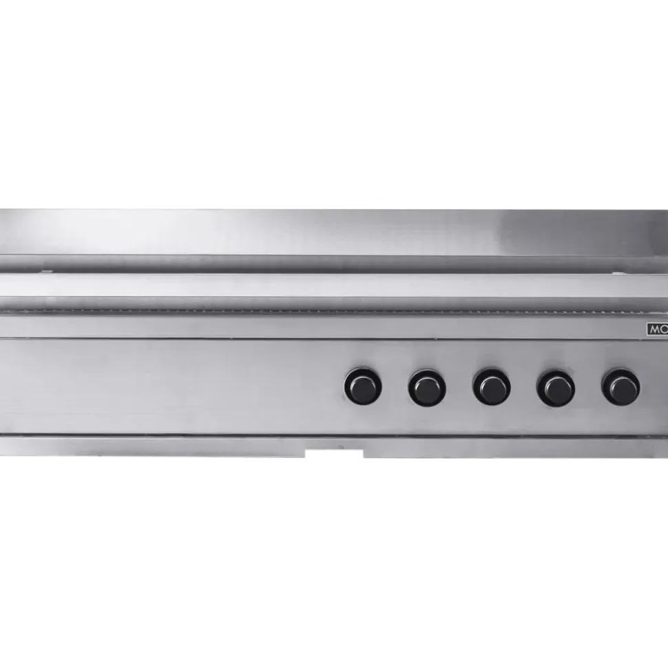 Kesäkeittiön integroitava kaasugrilli Myoutdoorkitchen Nordic Line Stainless, 5 poltinta, musta