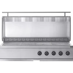 Kesäkeittiön integroitava kaasugrilli Myoutdoorkitchen Nordic Line Stainless, 5 poltinta, musta
