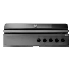 Kesäkeittiön integroitava kaasugrilli Myoutdoorkitchen Nordic Line Stainless, 5 poltinta, musta