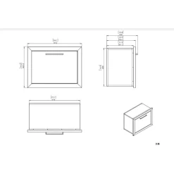Kesäkeittiön jäähdytyssäiliö Myoutdoorkitchen Built-in, 60cm