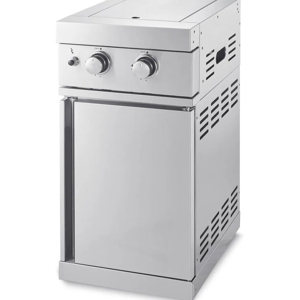 Kesäkeittiön kahden sivupolttimen moduuli Myoutdoorkitchen Stainless Collection