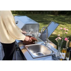 Kesäkeittiön kahden sivupolttimen moduuli Myoutdoorkitchen Stainless Collection
