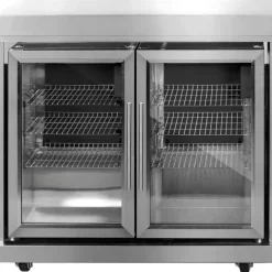 Kesäkeittiön kaksiosainen jääkaappimoduuli Myoutdoorkitchen Classic l,ine Stainless 126 l,