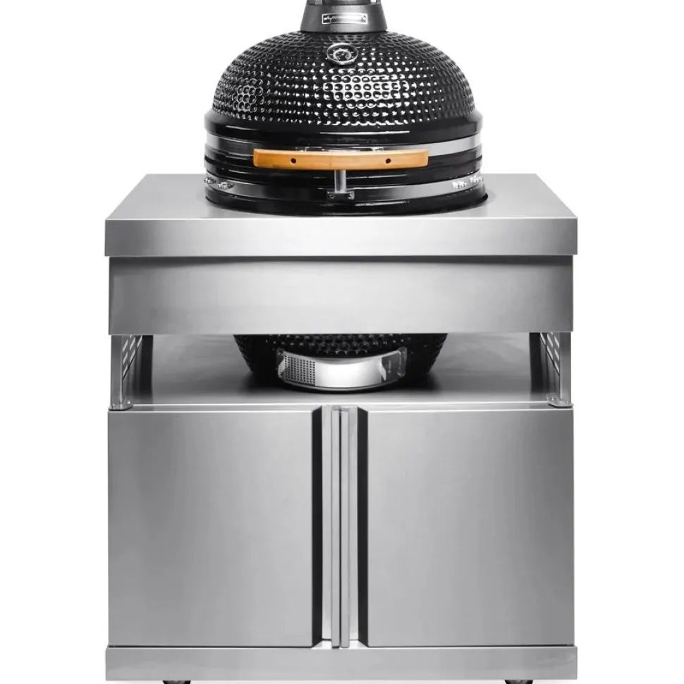 Kesäkeittiön Kamado-moduuli Myoutdoorkitchen Stainless Collection