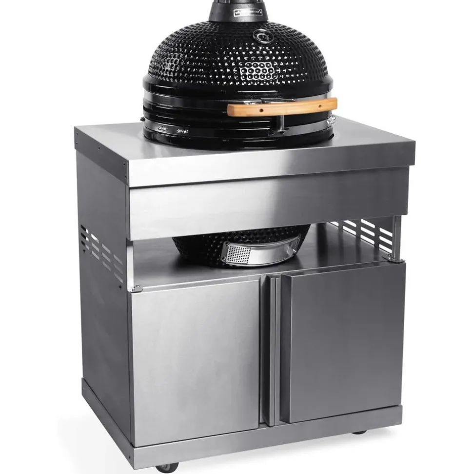 Kesäkeittiön Kamado-moduuli Myoutdoorkitchen Stainless Collection