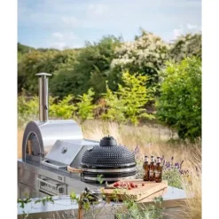 Kesäkeittiön Kamado-moduuli Myoutdoorkitchen Stainless Collection