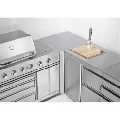 Kesäkeittiön kulmamoduuli Myoutdoorkitchen Stainless Collection