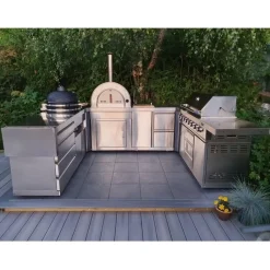 Kesäkeittiön kulmamoduuli Myoutdoorkitchen Stainless Collection