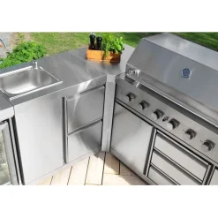 Kesäkeittiön kulmamoduuli Myoutdoorkitchen Stainless Collection