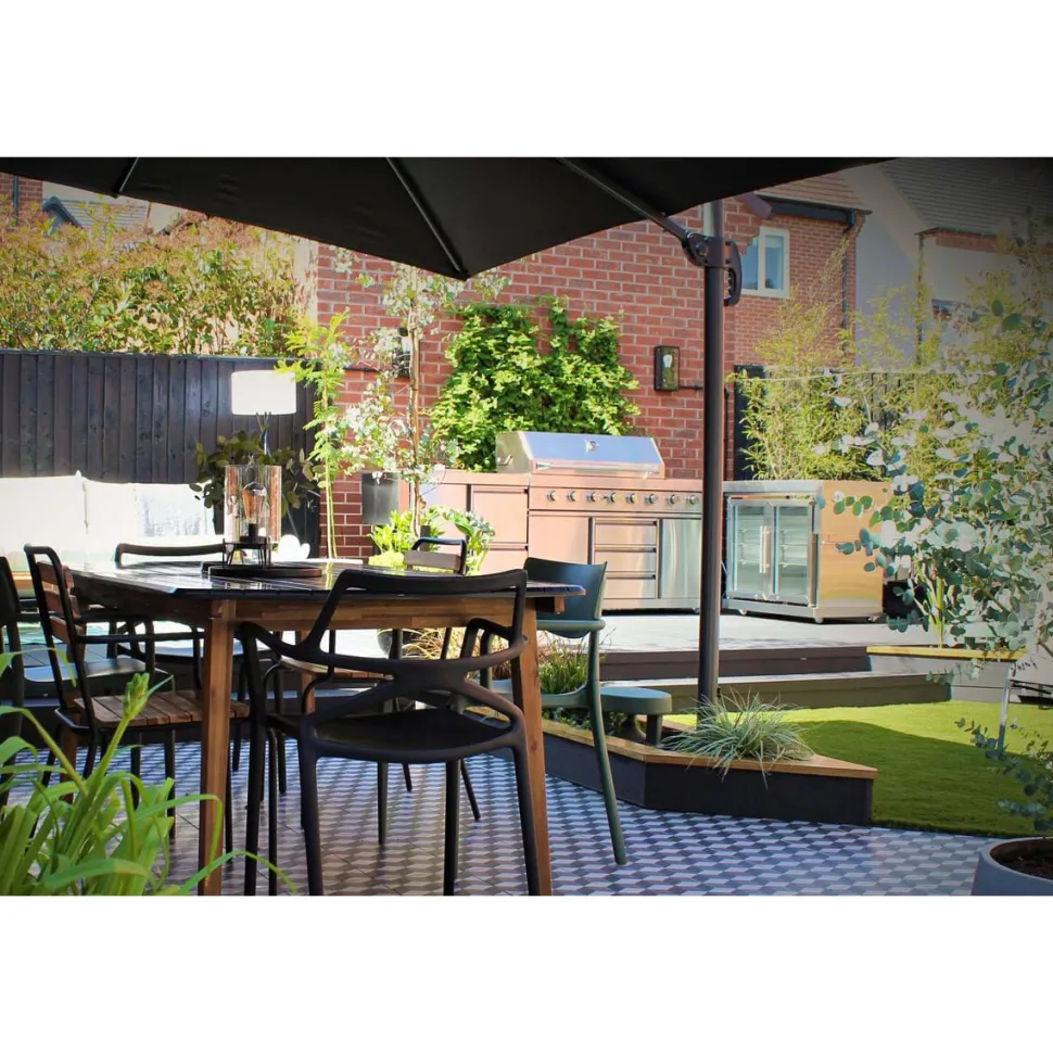 Kesäkeittiön kulmamoduuli Myoutdoorkitchen Stainless Collection