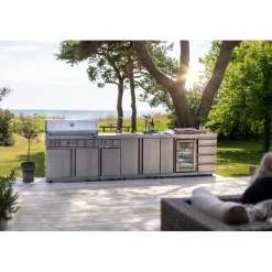 Kesäkeittiön laatikkomoduuli Myoutdoorkitchen Stainless Collection