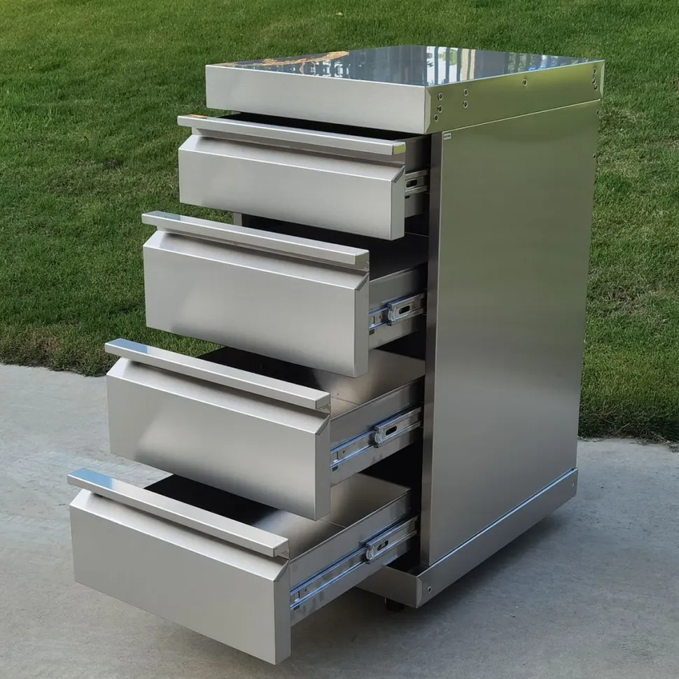 Kesäkeittiön laatikkomoduuli Myoutdoorkitchen Stainless Collection