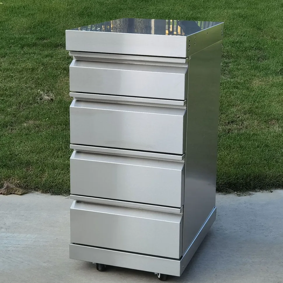 Kesäkeittiön laatikkomoduuli Myoutdoorkitchen Stainless Collection