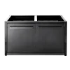 Kesäkeittiön perusmoduuli ovella Myoutdoorkitchen 120 cm 2 moduulia musta