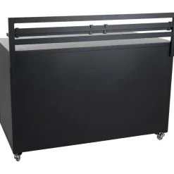Kesäkeittiön työtasomoduuli Brafab Fornax, 140x74cm, musta/tiikki