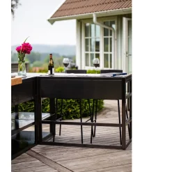 Kesäkeittiön työtasomoduuli Myoutdoorkitchen Nordic Line Black, 120cm