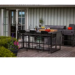 Kesäkeittiön työtasomoduuli Myoutdoorkitchen Nordic Line Black, 180cm
