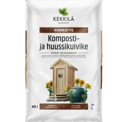 Kierrätys Komposti- ja huussikuivike Kekkilä 70 säkkiä x 40l/lava, 2800 litraa