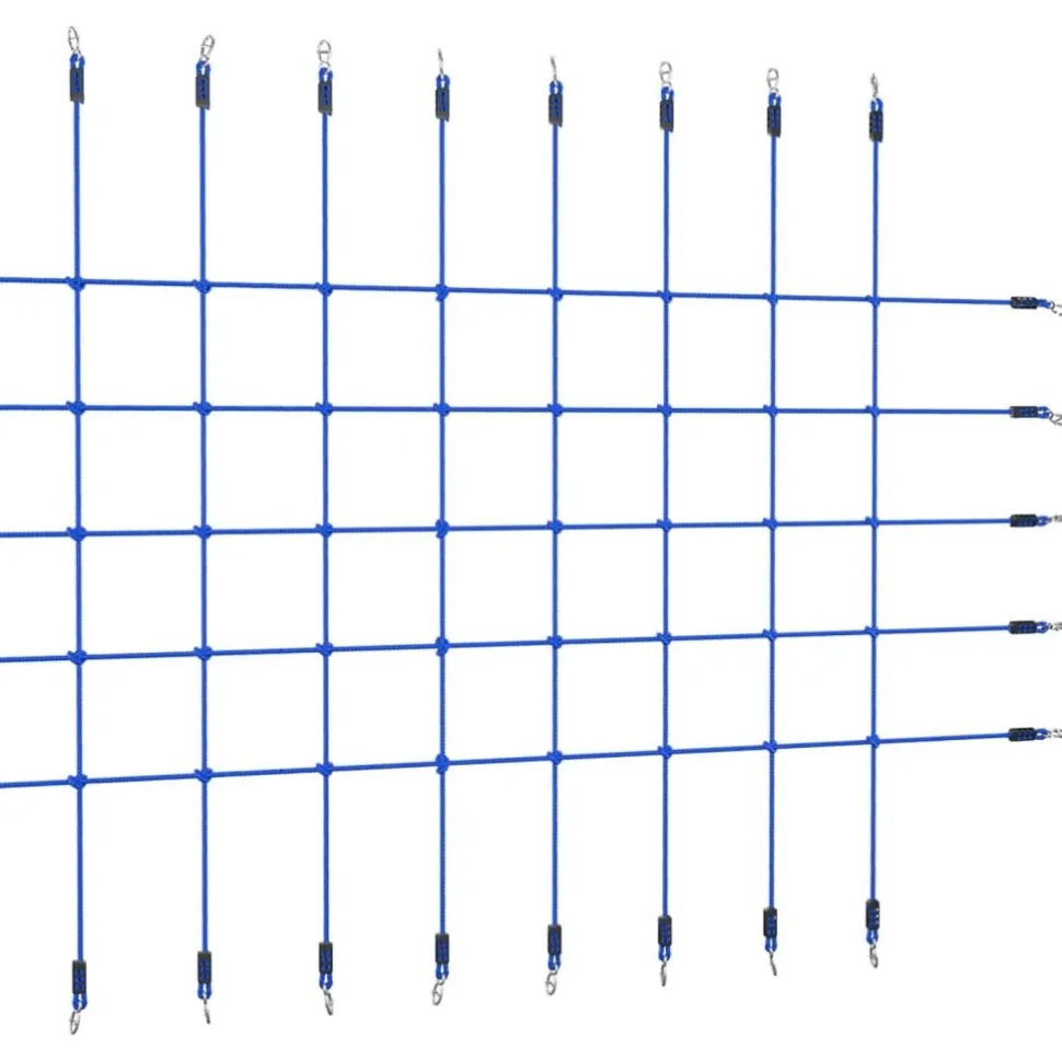 Kiipeilyverkko 200x150 cm sininen