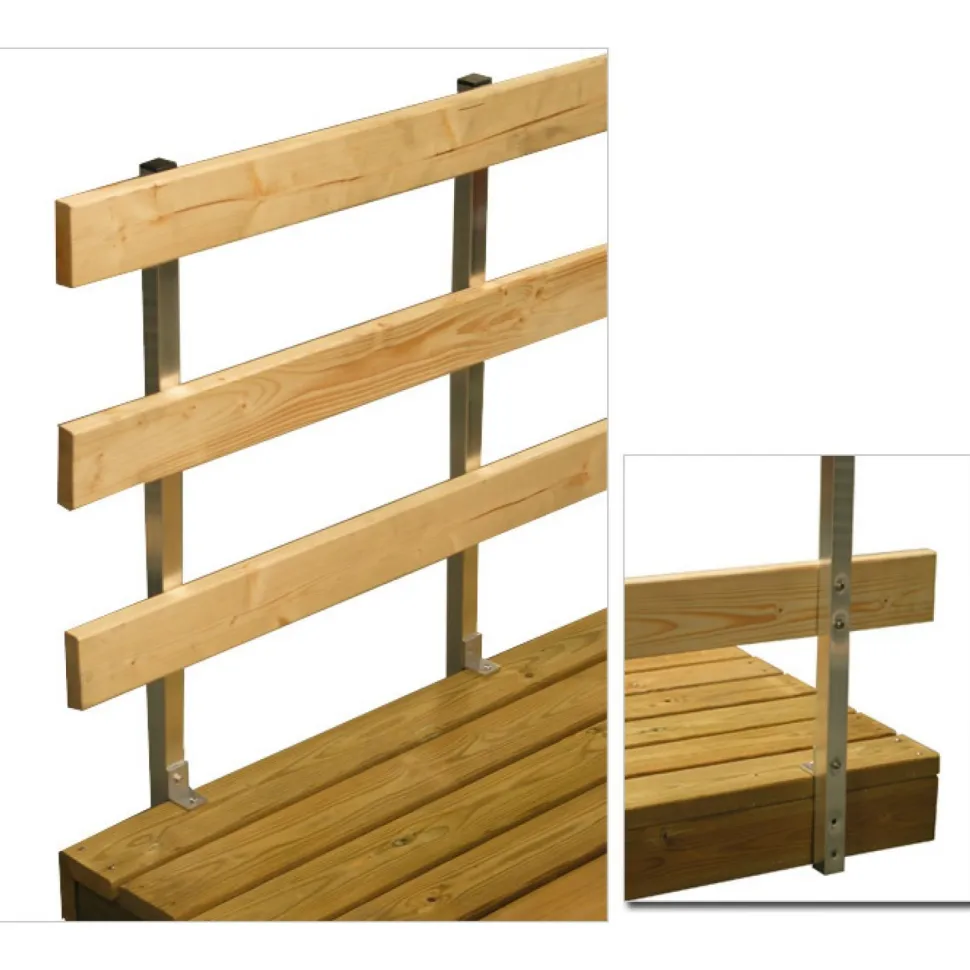 Kikka- laiturin kaideputki 900x30x30 mm alumiinia, pari