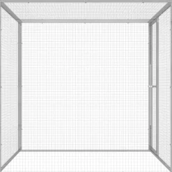 Kissahäkki 1,5x1,5x1,5 m galvanoitu teräs