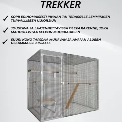 Kissan ulkohäkki Trekker, 2,5x1,5x1,95m