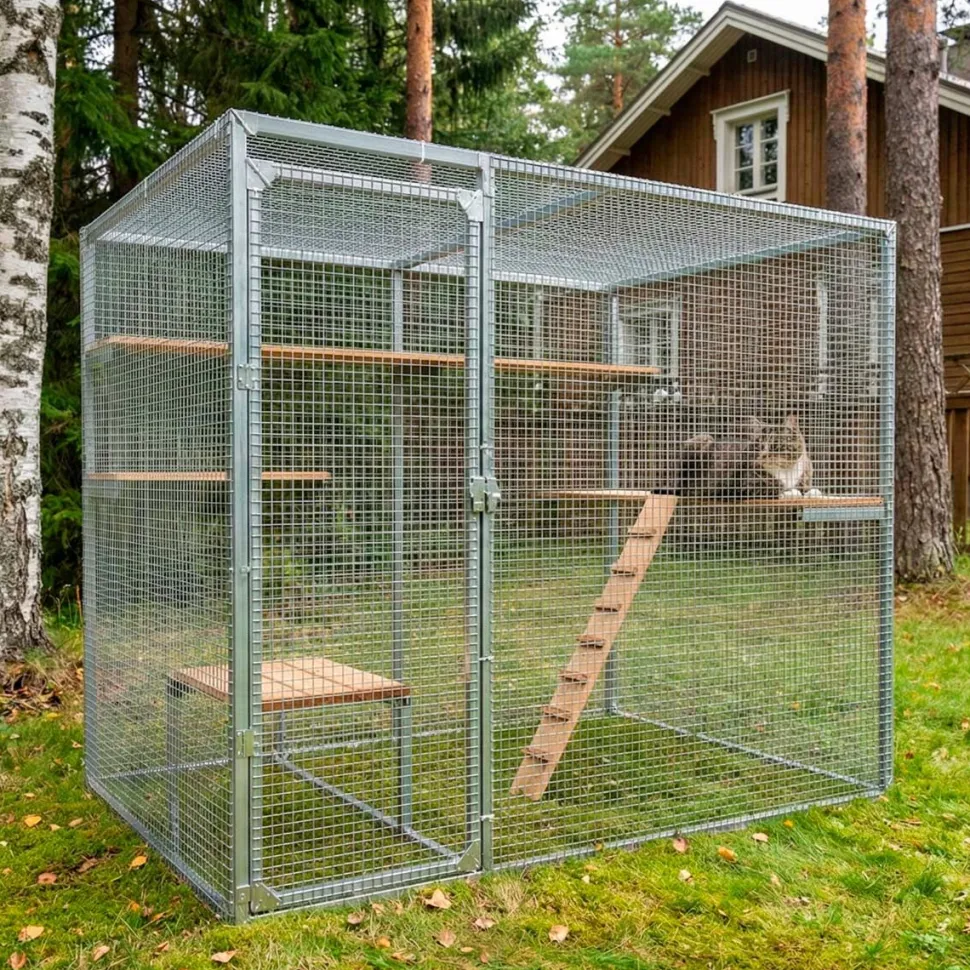Kissan ulkohäkki Trekker, 2,5x1,5x1,95m