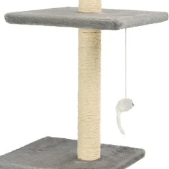 Kissan kiipeilypuu, sisal-pylväillä, 260cm, harmaa