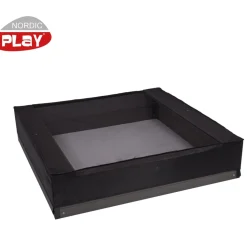Kissaverkko hiekkalaatikkoon Nordic Play 150x150x20cm musta