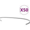 Kivikorien koukut 50kpl galvanoitu teräs 50cm