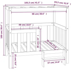 Koiransänky 55-105x53-83x60-100cm, mänty, eri värejä ja kokoja